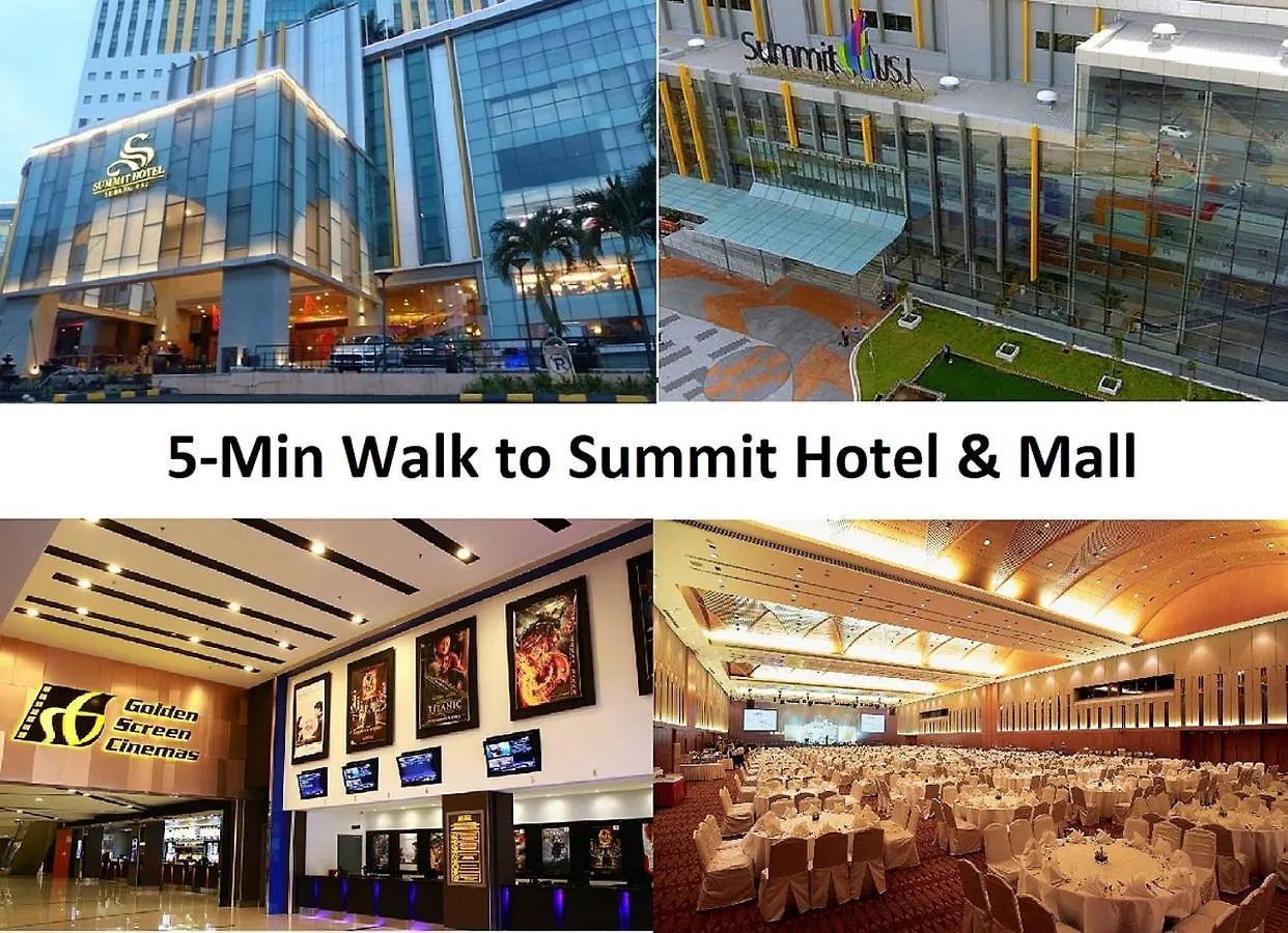 Subang City Residence, Spacious Home With Balcony, Walking Distance To Summit, 5Min To Sunway 수방자야 말레이시아